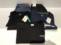 5 X PEPE JEANS GARMENTS VARIOUS MODELS AND SIZES INCLUDING T-SHIRT SIZE XL - LOCATION 50C.