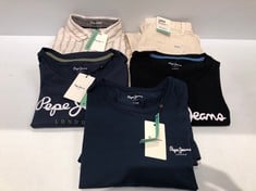 5 X PEPE JEANS GARMENTS VARIOUS MODELS AND SIZES INCLUDING SHIRT SIZE XL - LOCATION 46C.