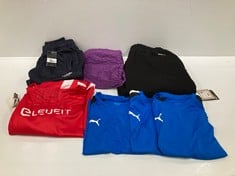 7 X SPORTSWEAR VARIOUS BRANDS AND SIZES INCLUDING BLUE PUMA T-SHIRT SIZE 5/6 YEARS - LOCATION 38C.