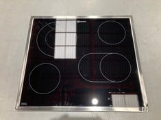 BAUKNECHT CTAR 9642 IN INTEGRATED CERAMIC HOB BLACK HOBS - INTEGRATED HOB, CERAMIC HOB, GLASS AND CERAMIC, BLACK, 1200 W, ABOUT. P.V.P. 286,22€ (DAMAGED).