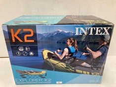 INTEX ADULT INFLATABLE KAYAK EXPLORER K2 FOR 2 PERSONS .