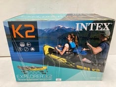 INTEX ADULT INFLATABLE KAYAK EXPLORER K2 FOR 2 PERSONS .