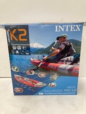 INTEX KAYAK INFLATABLE KAYAK EXCURSION PRO PADDLE + INFLATOR.