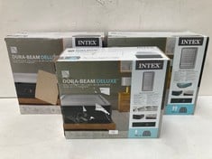 3 X INFLATABLE MATTRESSES INCLUDING INTEX DURA-BEAM DELUXE COMFORT-PLUSH HIGH-RISE AIR MATTRESS 152X203X56CM.