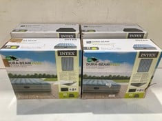 4 X INTEX MATTRESSES INCLUDING INTEX DURA-BEAM PLUS COMFORT ELEVATED AIR MATTRESS 152X203X42.