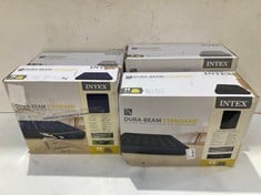 4 X INTEX MATTRESSES INCLUDING INTEX DURA-BEAM SATNDARD PILLOW REST MID-RISE AIR MATTRESS 152X203X42.