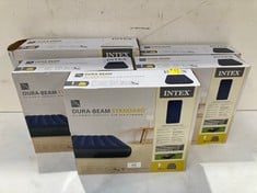 5 X INTEX MATTRESSES INCLUDING INTEX DURA-BEAM SATNDARD SINGLE-HIGH AIR MATTRESS 152X203X25.