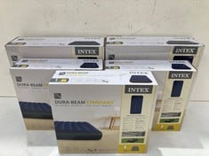 5 X INTEX MATTRESSES INCLUDING INTEX DURA-BEAM SATNDARD CLASSIC DOWNY AIR MATTRESS 152X203X25.