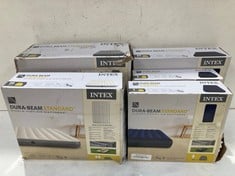 5 X INTEX MATTRESSES INCLUDING INTEX DURA-BEAM SATNDARD PILLOW REST MID-RISE AIR MATTRESS 152X203X30.