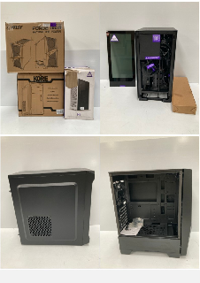 3 X COMPUTER TOWERS INCLUDING NZXT H1 MATTE BLACK.