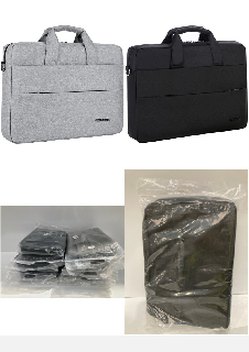 10 X BDLDCE SLEEVE, LAPTOP BAG UNISEX ADULT, GREY AND BLACK (P.V.P. €24.34 EACH).