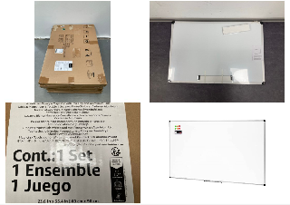 7 X MAGNETIC WHITEBOARD WITH MARKER TRAY AND ALUMINIUM FRAME, 60 X 90 CM.