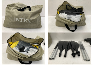 INTEX EXPLORER K2 TWO PERSON KAYAK INCLUDING INFLATOR AND PADDLES (WITHOUT ORIGINAL BOX).