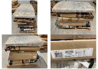 PALLET OF ASSORTED FURNITURE OF DIFFERENT SIZES AND MODELS INCLUDING EXTENDABLE DINING TABLE (MAY BE BROKEN OR INCOMPLETE).