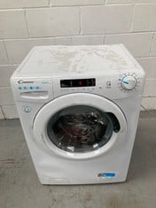 CANDY SMART CS 1482DE/1-S, 8 KG WASHING MACHINE, NFC TECHNOLOGY, HYGIENE+ CYCLE, EASY IRONING, 24H DELAY START, KG DETECTOR, WHITE (P.V.P. 314€, DAMAGED, ONE LEG MISSING).