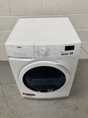 AEG 8 KG HEAT PUMP DRYER - 7000 SENSIDRY SERIES - GENTLE AND ENERGY-SAVING DRYING PROCESS - A++ - AUTOMATIC VOLUME - SOFT DRUM - WRINKLE PROTECTION .