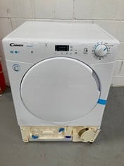 CANDY SMART CSE V8LF-S, TUMBLE DRYER EVACUATION, 8KG, DIGITAL AND CONTROLS, NFC TECHNOLOGY, 14 CYCLES, XXL HATCH, EASY IRONING, 3-6-9H START, COLUMN INSTALLATION POSSIBLE, CLASS C, WHITE (P.V.P 299€)