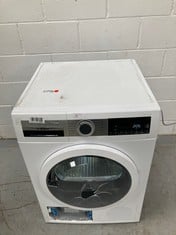 BOSCH - CONDENSING TUMBLE DRYER, 8 KG, 60 CM, QUICK PROGRAMME, HALF LOAD FUNCTION, WHITE, WPG23100ES (BROKEN).