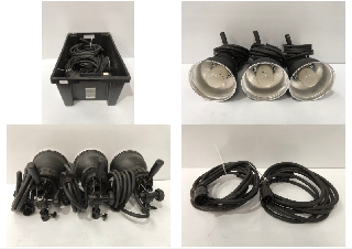 3 X PROFOTO ZOOM LIGHTS WITH CABLES