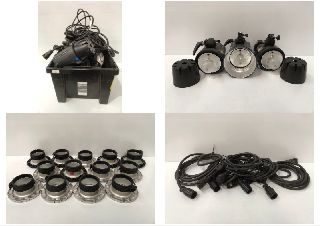 QUANTITY OF ASSORTED LIGHTING EQUIPMENT TO INCLUDE ELINCHROM D-LITE RX4