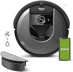 IROBOT ROOMBA COMBO I8 ROBOT HOOVER AND FLOOR MOPPER 2 IN 1 BRUSHES RUBBER ANTI-TANGLE PET FRIENDLY ADVANCED MAPPING AND ZONE SELECTION SMART NAVIGATION RECHARGE AND RESUME VOICE CONTROL AND APP (WIT