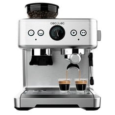 CECOTEC ESPRESSO MACHINE BARISTA POWER ESPRESSO 20 BARISTA MAESTRO 2250W, 20 BAR, PRESSURE GAUGE AND 2 THERMOBLOCKS, COFFEE BEAN TANK, GRINDER WITH 20 LEVELS, STEAMER (MISSING FILTER FOR 1 COFFEE, RR