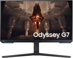 SAMSUNG ODYSSEY G7 MONITOR - FLAT GAMING MONITOR, 28'', 3840 X 2160, AUDIO INPUT, HAS, PICOT FLIJER FREE (WITHOUT ORIGINAL BOX) (RRP 940,33€).