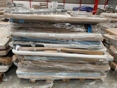 PALLET VARIETY OF UPHOLSTERED BASES AND BED BASE INCLUDING BASE+LEGS 26CM 150X190CM (MAY BE BROKEN OR INCOMPLETE).