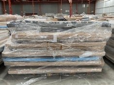 PALLET VARIETY OF UPHOLSTERED BASES AND BED BASE INCLUDING NEWCONFORT ELECTRIC BED BASE MODEL NATUR 090X200CM (MAY BE BROKEN OR INCOMPLETE).