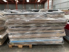 PALLET VARIETY OF UPHOLSTERED BASES AND BED BASE INCLUDING 3D BASE MODEL ALFA+LEGS 135X190CM BLACK COLOUR (MAY BE BROKEN OR INCOMPLETE).