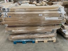 PALLET VARIETY OF FURNITURE INCLUDING 4-DOOR WARDROBE DEKIT ESSEN 123 (MAY BE BROKEN OR INCOMPLETE).