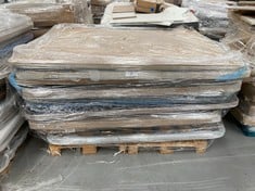 PALLET VARIETY OF UPHOLSTERED BASES AND BED BASE INCLUDING 3T BEIGE BASE 135X190CM (MAY BE BROKEN OR INCOMPLETE).