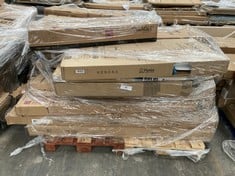 PALLET VARIETY OF FURNITURE INCLUDING FORÉS TV LOUNGE FURNITURE MODEL 0F6663A (MAY BE BROKEN OR INCOMPLETE).