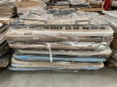 PALLET VARIETY OF BED BASES AND UPHOLSTERED BASES INCLUDING BASE 3T BEIGE COLOUR 150X200CM (MAY BE BROKEN OR INCOMPLETE).