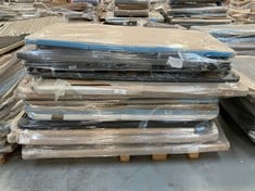 PALLET VARIETY OF UPHOLSTERED BASES AND BED BASES INCLUDING 3T BEIGE BASE + 7P 25CM (MAY BE BROKEN OR INCOMPLETE).