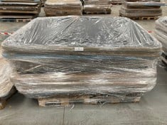 PALLET VARIETY OF UPHOLSTERED BASES AND BED BASE INCLUDING 135X190CM VALLEY MODEL (MAY BE BROKEN OR INCOMPLETE).