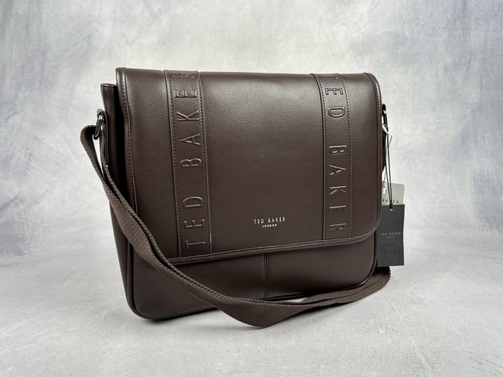 Ted Baker Debossed Messenger Bag With Tags - 33x28x8cm Approx (VAT ONLY PAYABLE ON BUYERS PREMIUM) (BAAP216)