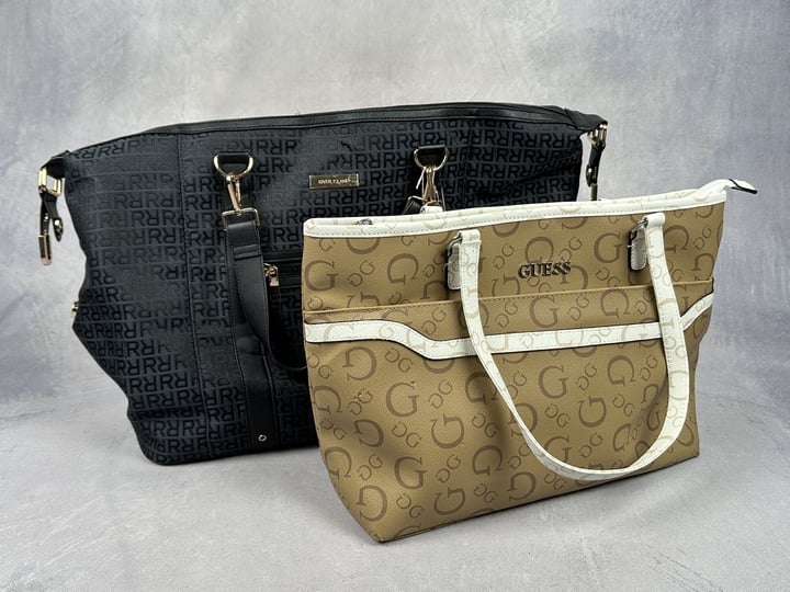 Guess Tote Bag 36x29x13cm Approx And River Island Weekend Bag 47x38x19 Approx   (VAT ONLY PAYABLE ON BUYERS PREMIUM) (BAAP73)