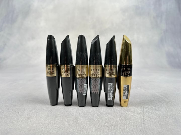 Max Factor False Lash Effect/Epic Mascara, 6x Units In Various Colours  (VAT ONLY PAYABLE ON BUYERS PREMIUM) (BAAP18)