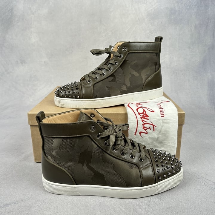 Christian Louboutin louis Spike High Sneakers With Box  - Size 44 (VAT ONLY PAYABLE ON BUYERS PREMIUM) (BAAP364)