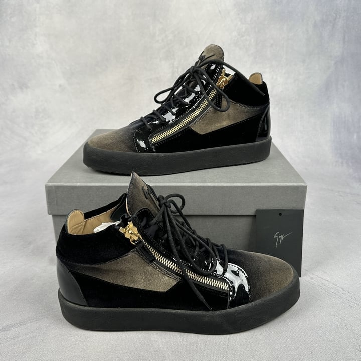 Giuseppe Zanotti Zip High Sneakers With Box  - Size 44 (VAT ONLY PAYABLE ON BUYERS PREMIUM) (BAAP35)