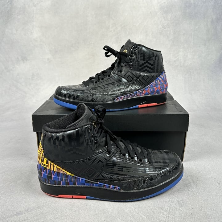 Air Jordan 2 Retro BHM Sneakers With Box REF:BQ7618-007  - Size UK 9.5 (VAT ONLY PAYABLE ON BUYERS PREMIUM) (BAAP55)