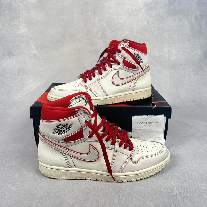 Air Jordan 1 High OG Sneakers With Box REF:555088-160  - Size UK 10 (VAT ONLY PAYABLE ON BUYERS PREMIUM) (BAAP56)