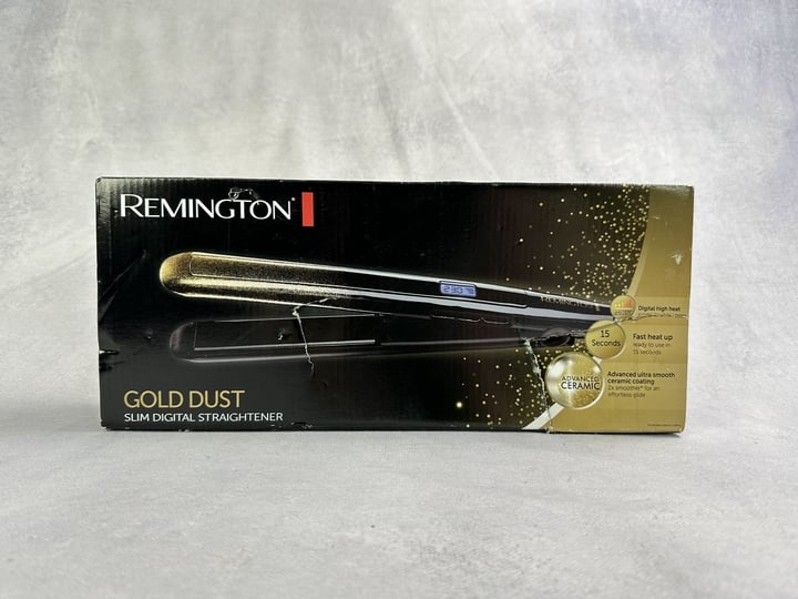 Remington Gold Dust Slim digital Straightener Boxed (VAT ONLY PAYABLE ON BUYERS PREMIUM) (JAAP54)