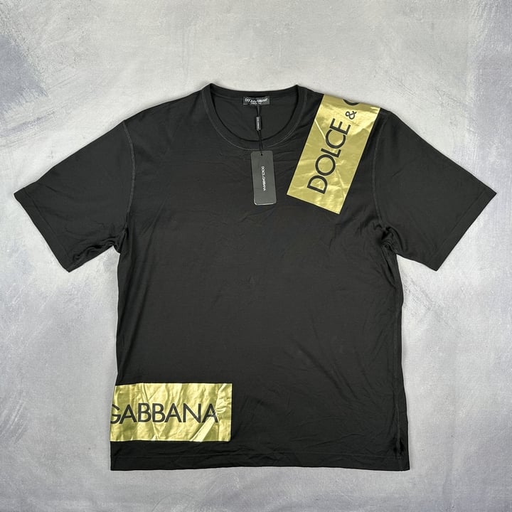 Dolce & Gabbana T-Shirt With Tags  (Security Tag Damage) - Size 56 (VAT ONLY PAYABLE ON BUYERS PREMIUM) (BAAP157)