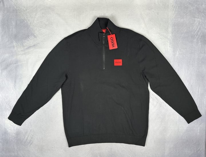 Hugo Boss 3/4 Zip Top With Tags  - Size XXL 2XL  (VAT ONLY PAYABLE ON BUYERS PREMIUM) (BAAP259)