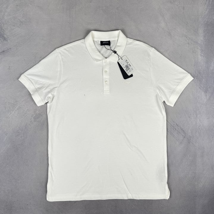 Armani Jeans Polo-Shirt With Tags (Security Tag Damage)  - Size XL  (VAT ONLY PAYABLE ON BUYERS PREMIUM) (BAAP283)