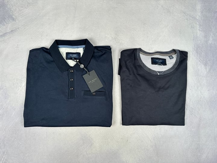 Ted Baker T-Shirt & Polo-Shirt With Tags - Size 6 XXL 2XL (VAT ONLY PAYABLE ON BUYERS PREMIUM) (BAAP303)