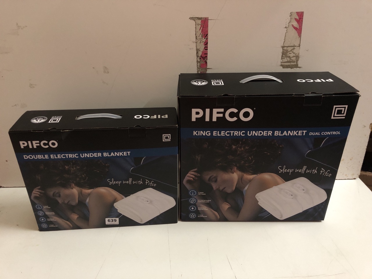 John Pye Auctions - 2 X PIFCO ITEMS INC PIFCO KING ECLECTIC UNDER BLANKET  DUAL CONTROL