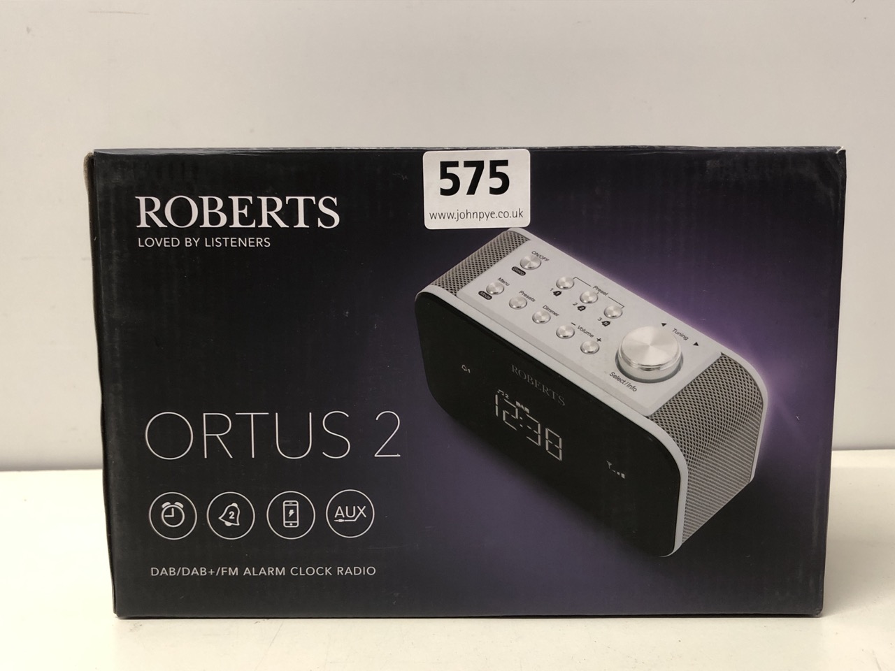 John Pye Auctions ROBERTS ORTUS 2 DAB/DAB+/FM ALARM CLOCK RADIO
